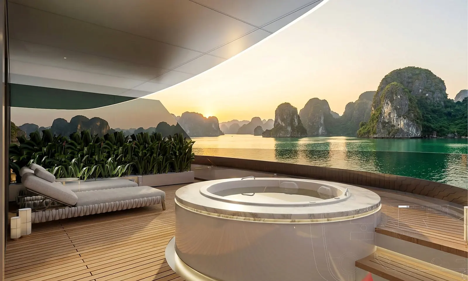 Chronos Cruise public jacuzzi