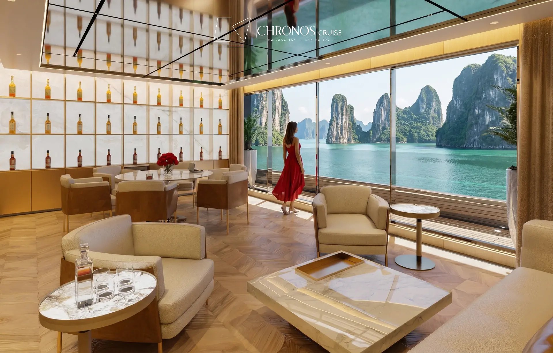 Cigar & Whisky Lounge — góc sofa thư giãn