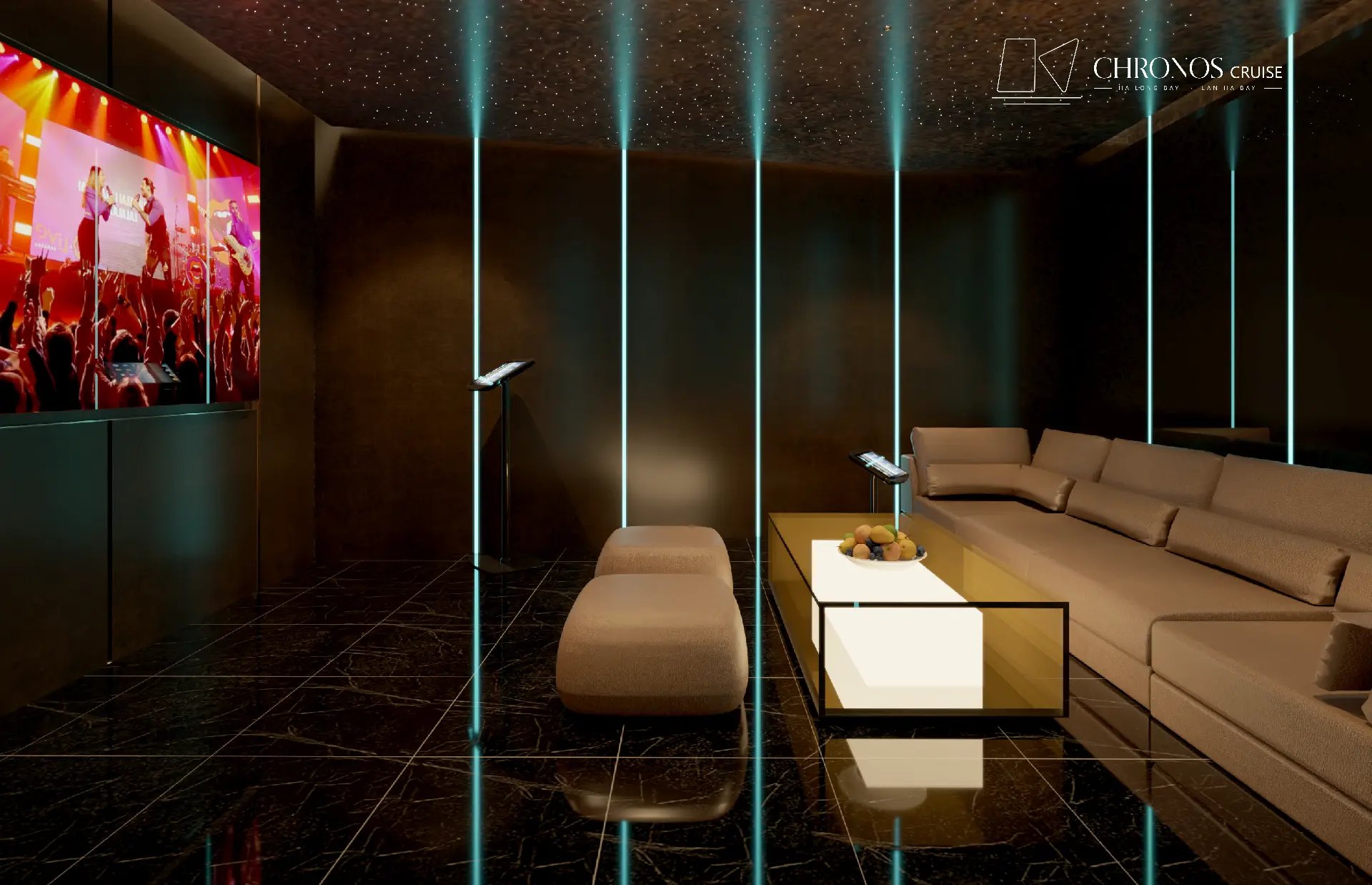Karaoke Room — phòng hát với màn hình lớn
