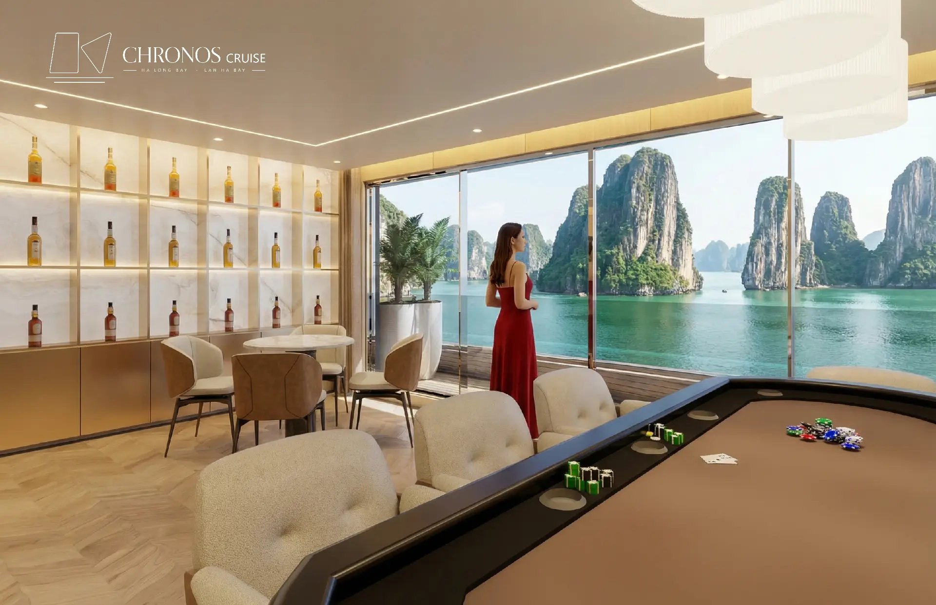 Poker Room aboard Chronos Cruise