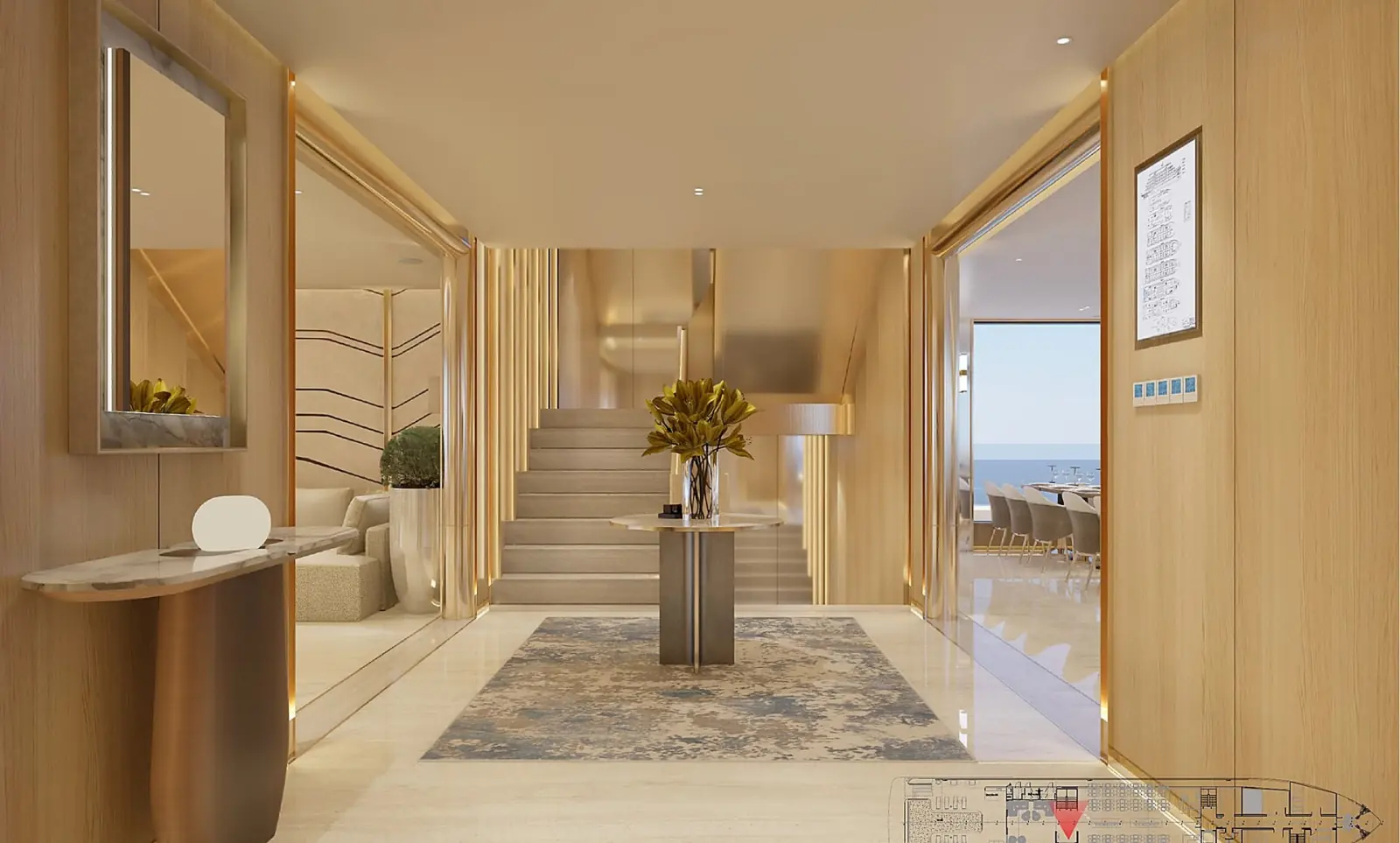 Chronos Cruise public stair